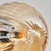 Chehalis Deckenleuchte Glas 15 cm Gold, Schwarz, 6-flammig