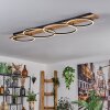Pompu Deckenleuchte LED Naturfarben, Schwarz, 1-flammig