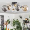 Chehalis Deckenleuchte Glas 15 cm Gold, Schwarz, 6-flammig