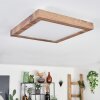 Bealeton Deckenleuchte LED Braun, Holzoptik, 1-flammig