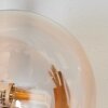 Chehalis Wandleuchte Glas 10 cm Bernsteinfarben, 3-flammig