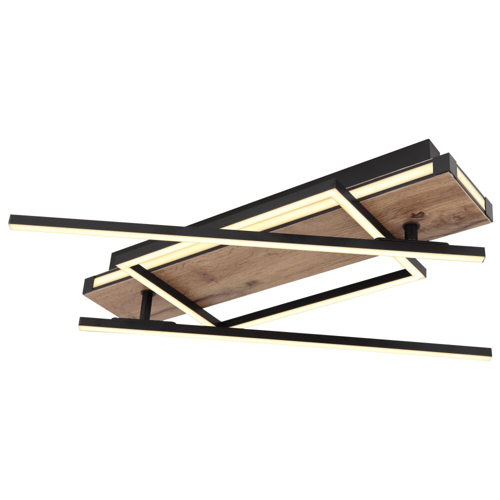 Globo COLLI Deckenleuchte LED Schwarz, 1-flammig main product photo
