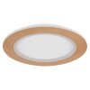 Globo CLAY Deckenleuchte LED Holzoptik, Weiß, 1-flammig