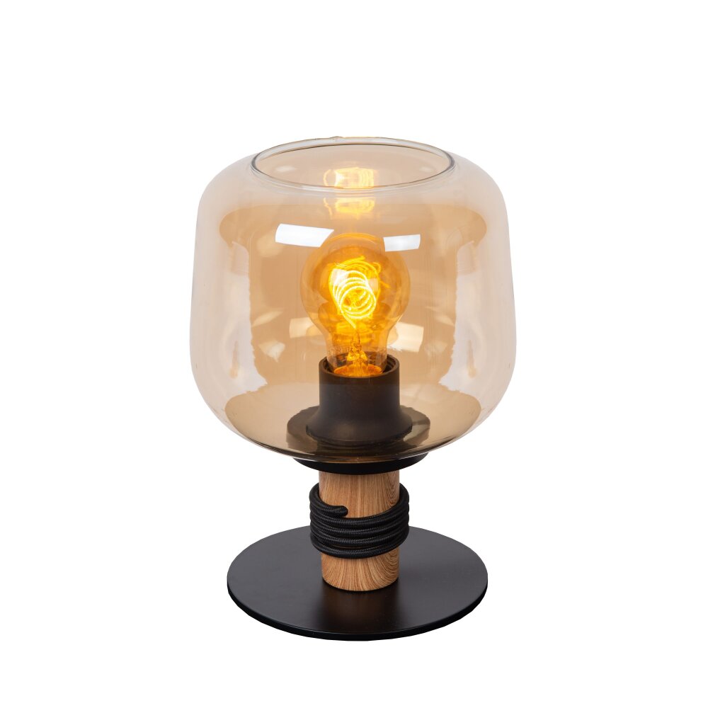 Lucide ILONA Tischleuchte Schwarz, 1-flammig main product photo