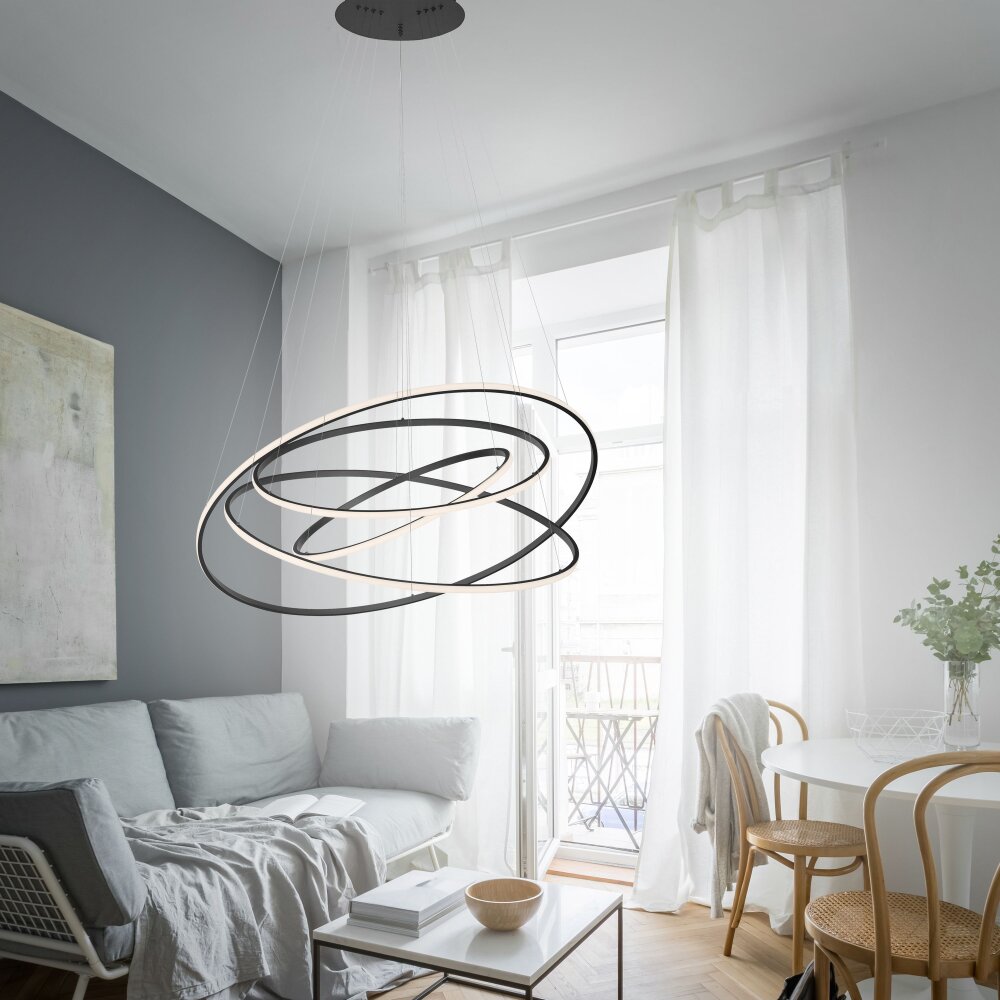 Paul Neuhaus TESSARA Pendelleuchte LED Anthrazit, 1-flammig, Fernbedienung main product photo