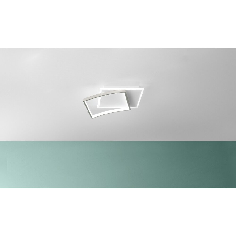 Lutec OVEST Deckenleuchte LED Silber, Weiß, 1-flammig main product photo