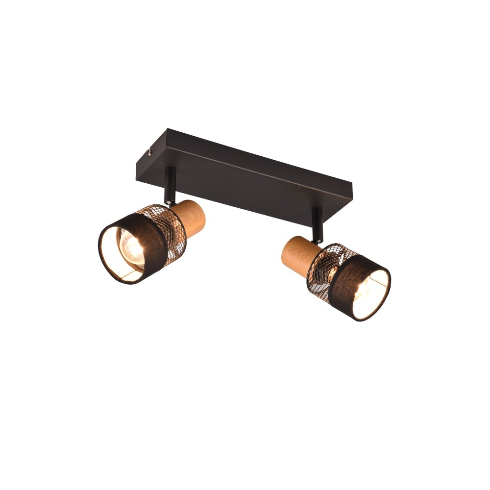 Trio NANDINI Deckenleuchte Schwarz, 2-flammig main product photo