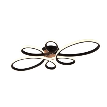 Trio FLY Deckenleuchte LED Schwarz, 1-flammig