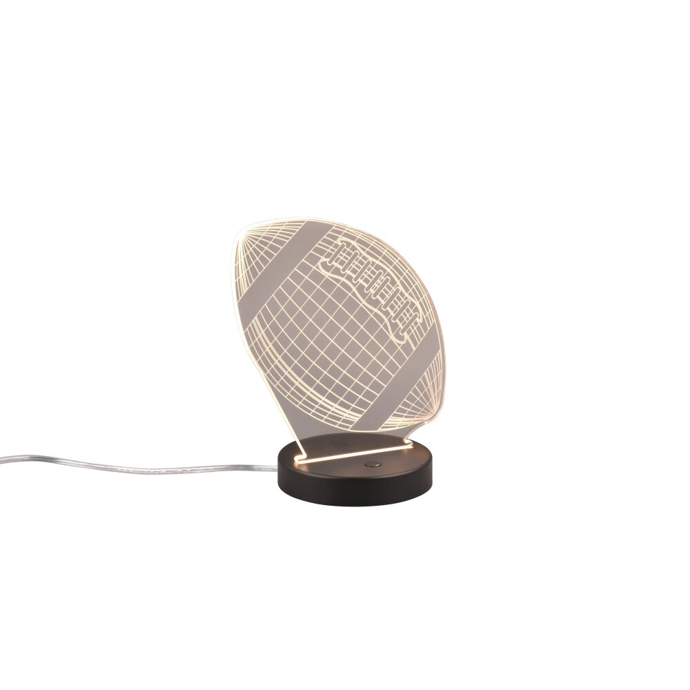 Reality FOOTBALL Tischleuchte LED Schwarz, 1-flammig, Farbwechsler main product photo