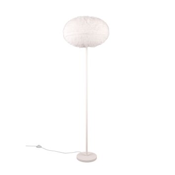 Reality FURRY Stehlampe Beige, 1-flammig