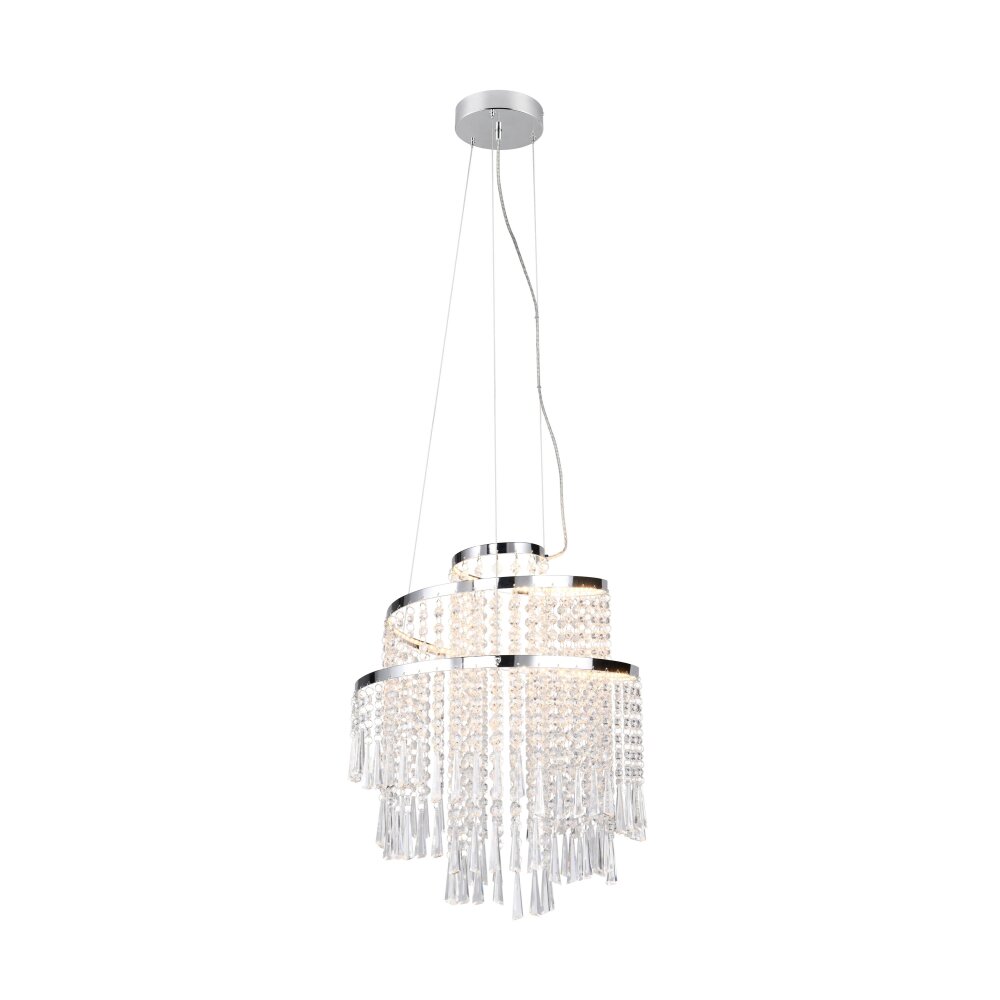 Reality POMP Pendelleuchte LED Chrom, 1-flammig, Fernbedienung main product photo