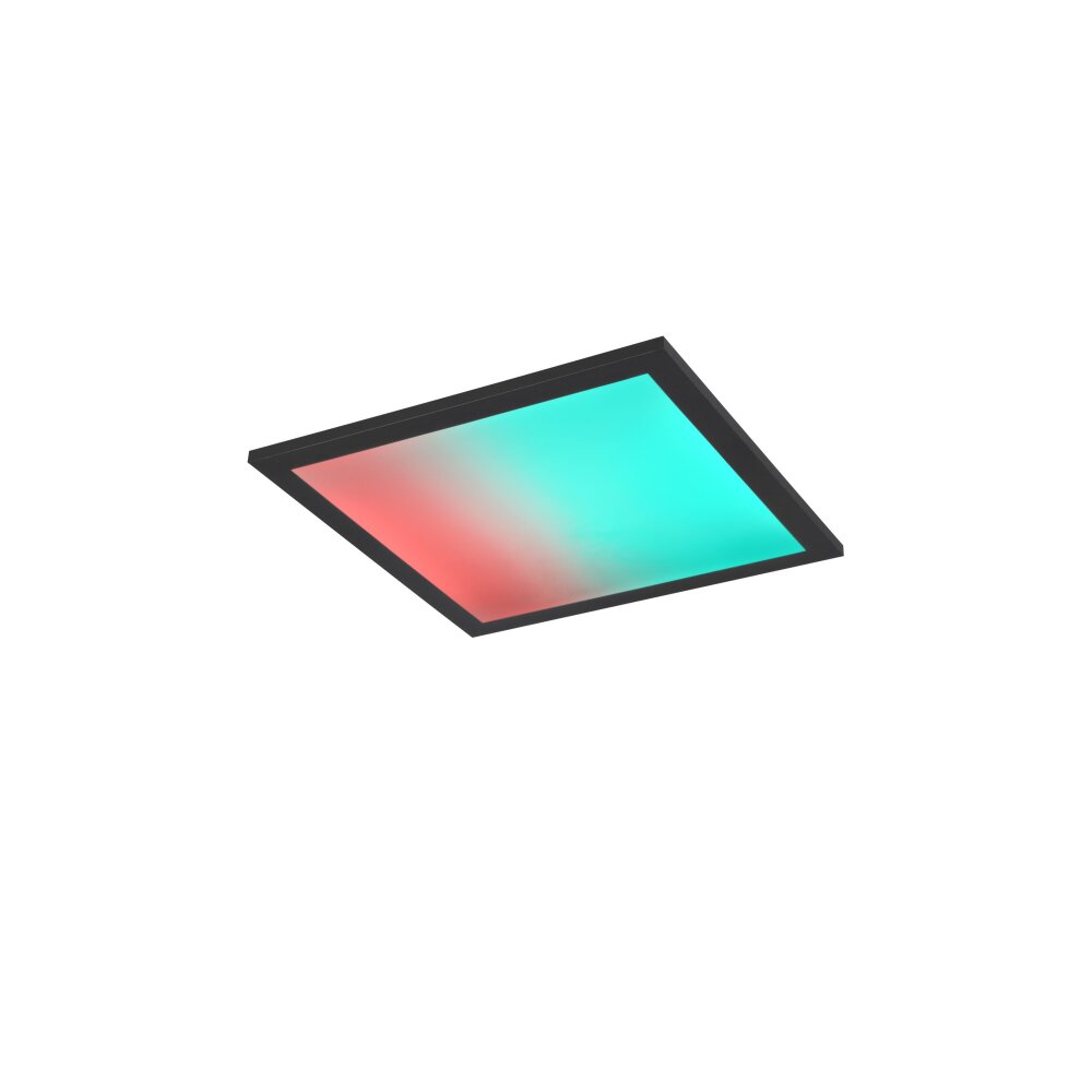 Reality BETA Deckenpanel LED Schwarz, 1-flammig, Fernbedienung, Farbwechsler main product photo