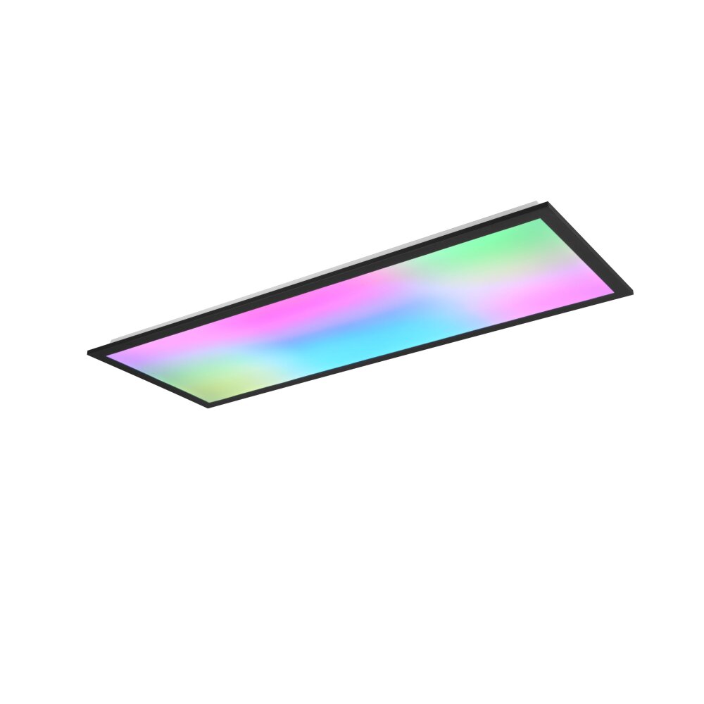 Reality BETA Deckenpanel LED Schwarz, 1-flammig, Fernbedienung, Farbwechsler main product photo