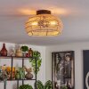 Brandala Deckenleuchte 30 cm Schwarz, 2-flammig