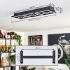 Taboneira Deckenleuchte LED Dunkelbraun, Schwarz, 3-flammig