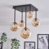 Chehalis Deckenleuchte Glas 10 cm, 12 cm, 15 cm Gold, Schwarz, 5-flammig