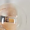 Chehalis Wandleuchte Glas 10 cm Bernsteinfarben, Klar, 3-flammig