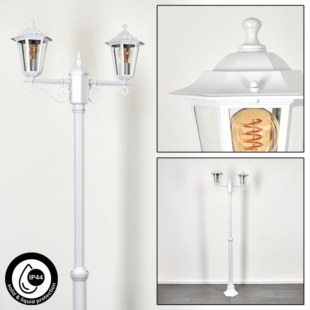 Loria Kandelaber Weiß, 2-flammig main product photo