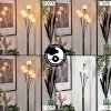 Bernado Stehleuchte Glas 10 cm Weiß, 5-flammig