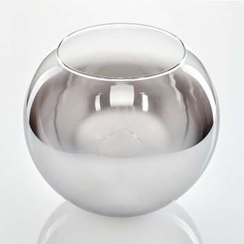 Koyoto Ersatzglas 25 cm Chrom, Klar, Rauchfarben