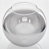 Glaslampenschirm Koyoto Ersatzglas 30 cm Klar, Rauchfarben