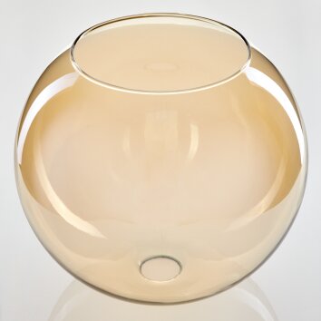 Glas-Lampenschirm Koyoto Ersatzglas 30 cm Bernsteinfarben