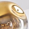 Ripoll Hängeleuchte Glas 30 cm Gold, Klar, 4-flammig