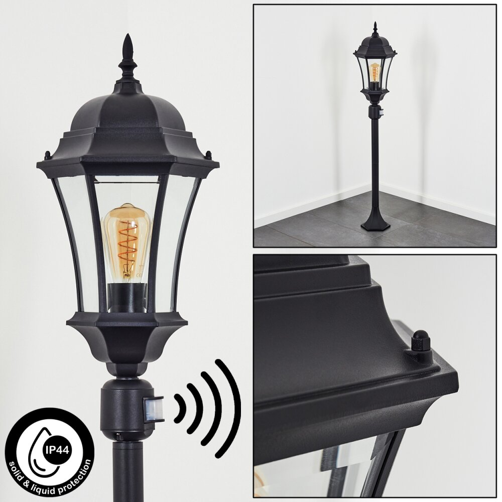 Etoe Wegeleuchte Schwarz, 1-flammig, Bewegungsmelder main product photo