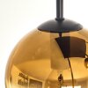 Koyoto Deckenleuchte Glas 15 cm Gold, Klar, 5-flammig