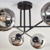 Koyoto Deckenleuchte Glas 15 cm Chrom, Klar, 6-flammig