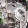 Ripoll Hängeleuchte Glas 30 cm Klar, Rauchfarben, 4-flammig
