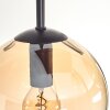 Gastor Deckenleuchte Glas 15 cm Bernsteinfarben, Klar, 5-flammig