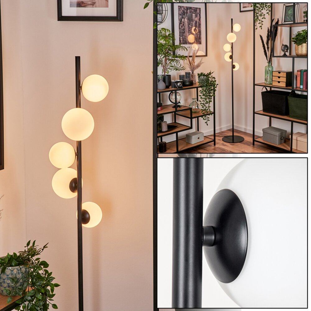 Remaisnil Stehleuchte Glas 10 cm, 12 cm Weiß, 5-flammig main product photo