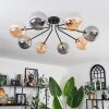 Chehalis Deckenleuchte Glas 15 cm Gold, Schwarz, 8-flammig
