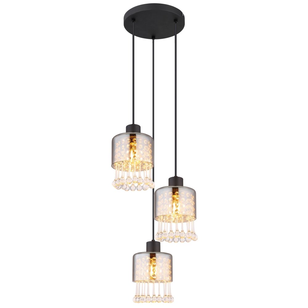 Globo HENDRY Hängeleuchte Schwarz, 3-flammig main product photo