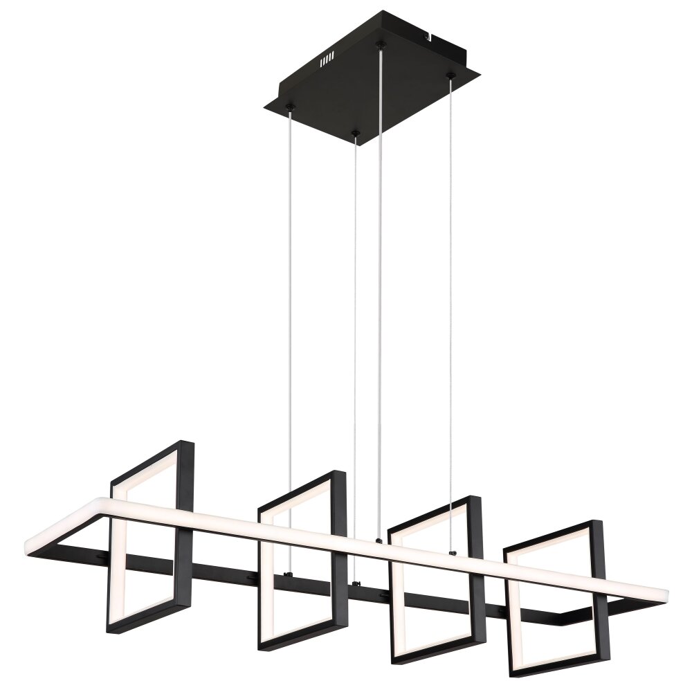 Globo WOLFHARD Hängeleuchte LED Schwarz, 1-flammig, Fernbedienung main product photo