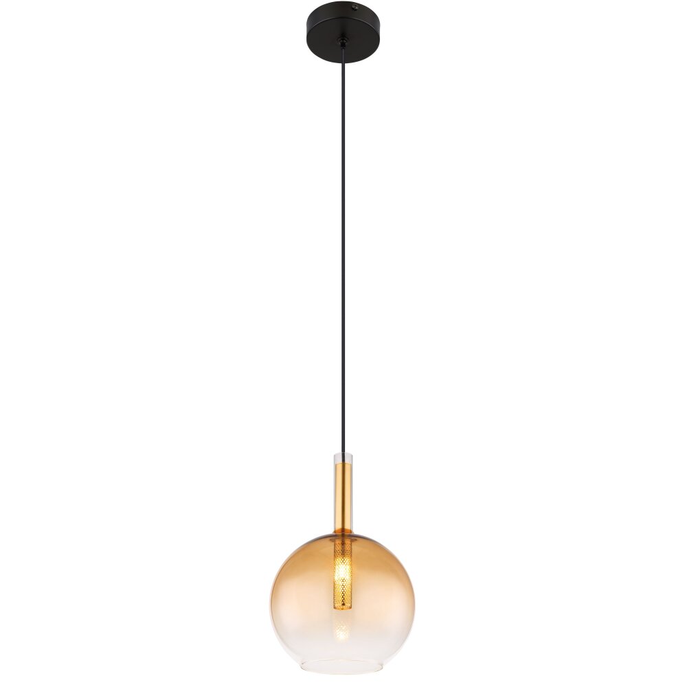 Globo LOPUSA Hängeleuchte Messing, Schwarz, 1-flammig main product photo