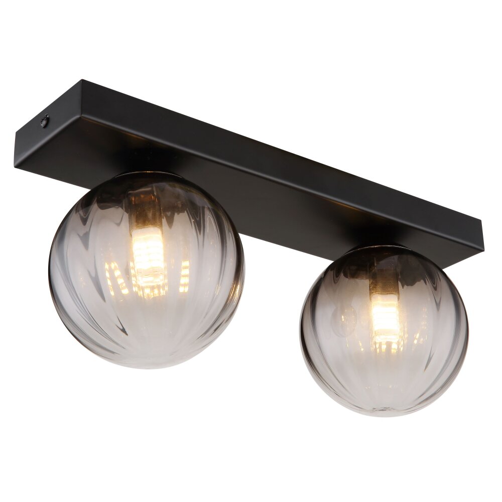 Globo DALLERTA Wandleuchte Schwarz, 2-flammig main product photo
