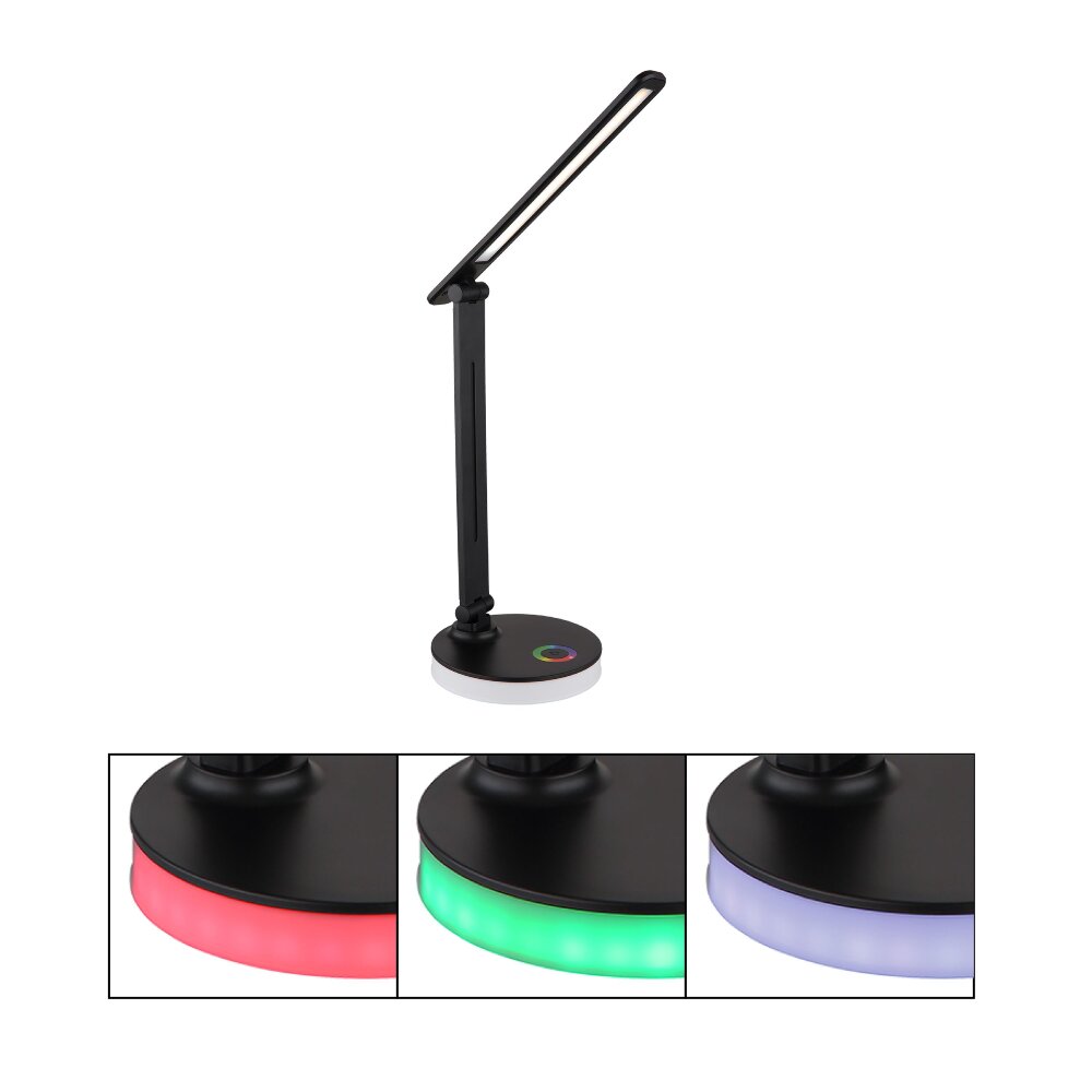 Globo GERALDO Tischleuchte LED Schwarz, 1-flammig, Farbwechsler main product photo