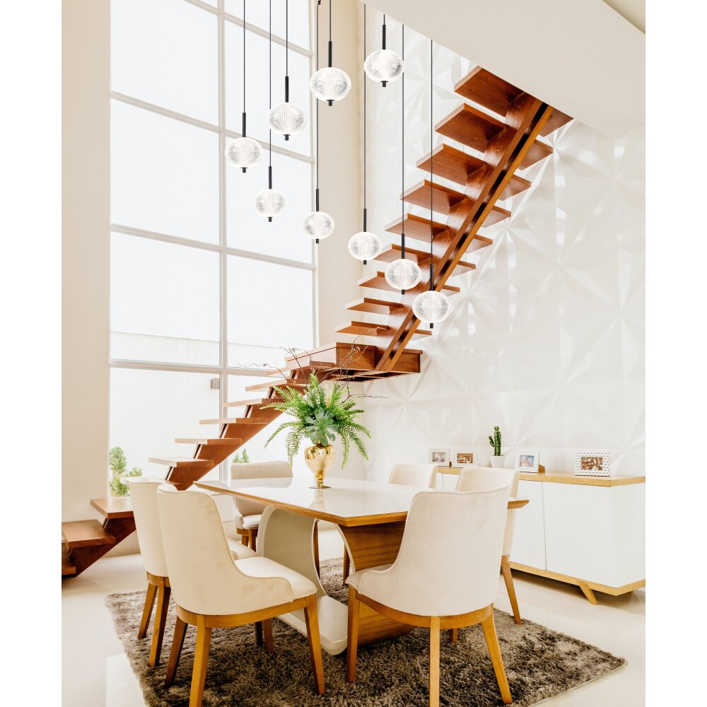 Globo AIDA Hängeleuchte LED Schwarz, 9-flammig main product photo