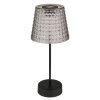 Globo SOLAR Tischleuchte LED Rauchfarben, Schwarz, 1-flammig