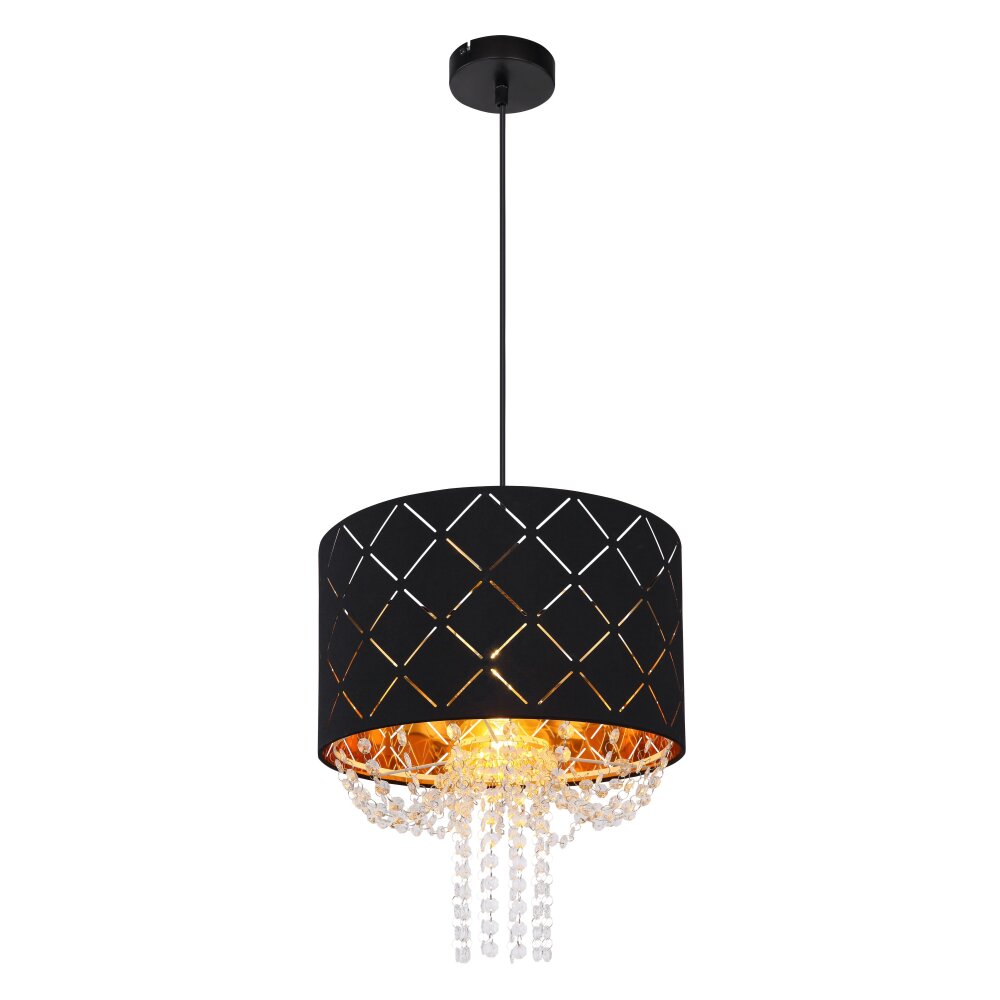 Globo CLARKE Hängeleuchte Schwarz, 1-flammig main product photo