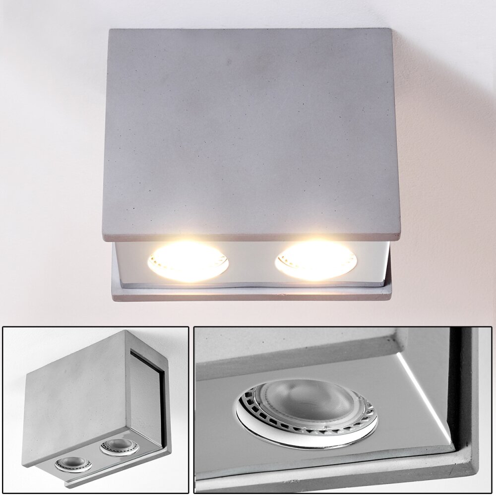 Braslo Deckenleuchte Chrom, Grau, 2-flammig main product photo