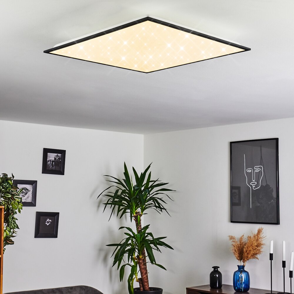 Salmi Deckenleuchte LED Schwarz, Weiß, 1-flammig main product photo