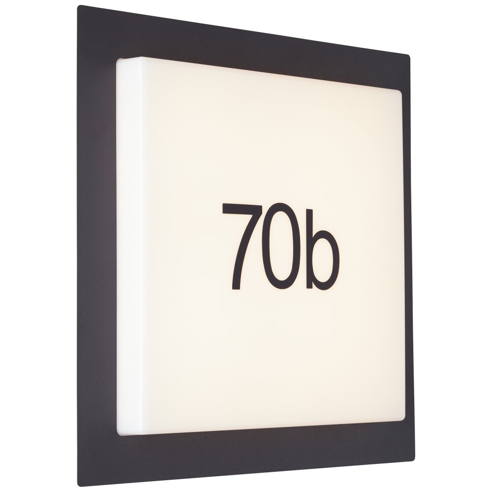 Brilliant Sten Hausnummernleuchte LED Schwarz, 1-flammig main product photo