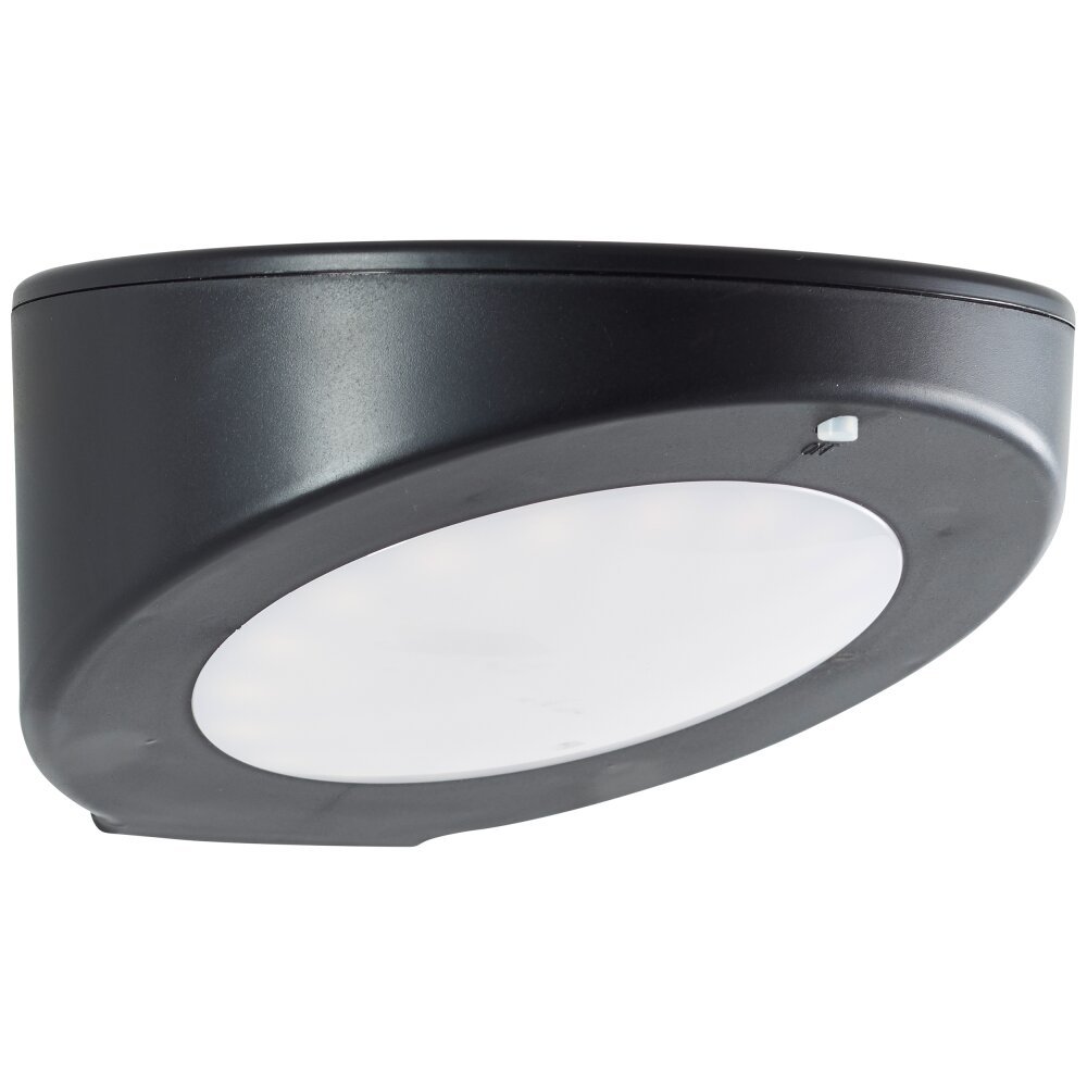 Brilliant Bardum Wandleuchte LED Schwarz, 1-flammig, Bewegungsmelder main product photo