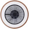 Brilliant Slimline Deckenventilator LED Schwarz, 1-flammig, Fernbedienung