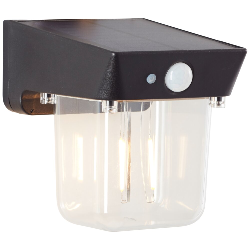 Brilliant Parson Außenwandleuchte LED Schwarz, 1-flammig, Bewegungsmelder main product photo