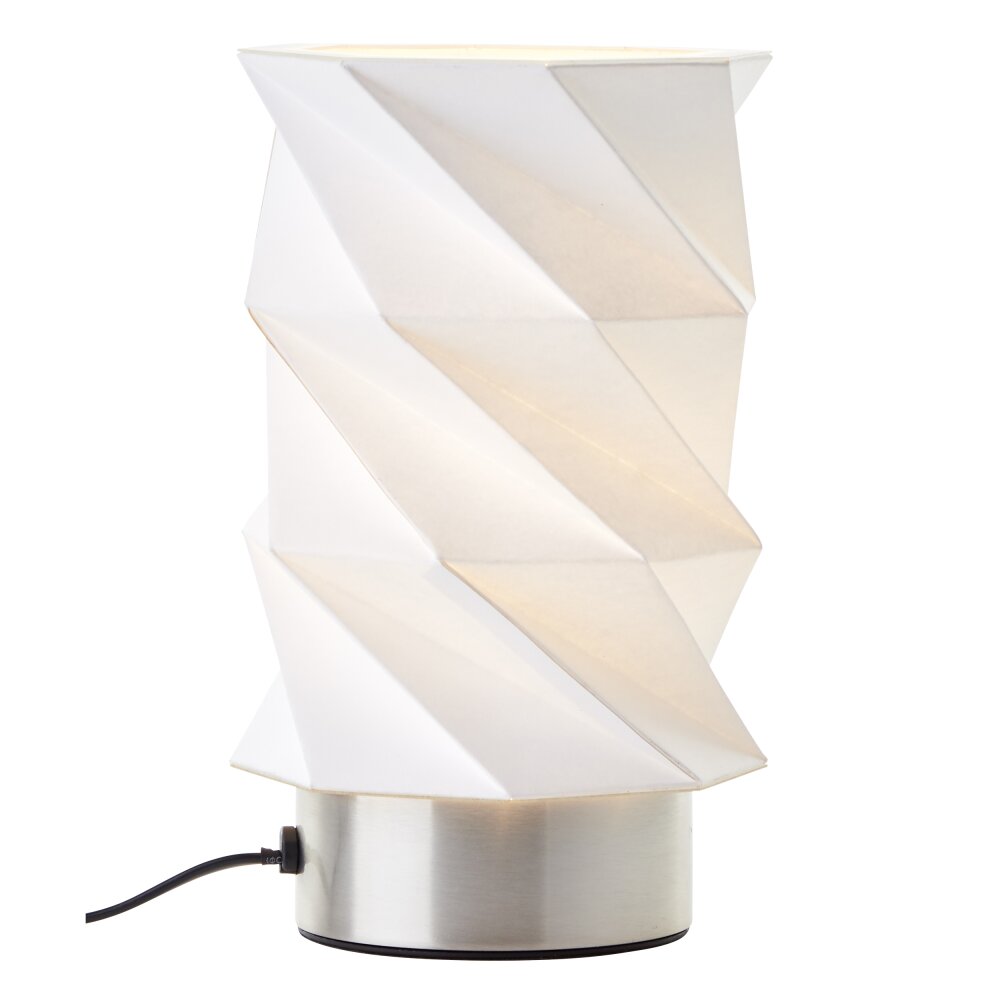 Brilliant Paperfold Tischleuchte Silber, 1-flammig main product photo