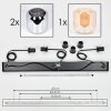 Lauden Hängeleuchte Glas 25 cm Bernsteinfarben, Chrom, 3-flammig